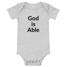 Load image into Gallery viewer, God is Able Baby short sleeve one piece