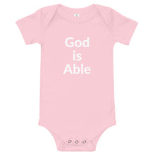 Load image into Gallery viewer, God is Able Baby short sleeve one piece