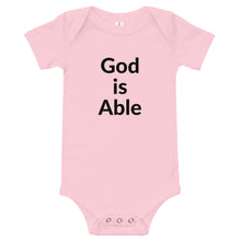Load image into Gallery viewer, God is Able Baby short sleeve one piece