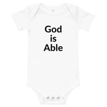 Load image into Gallery viewer, God is Able Baby short sleeve one piece