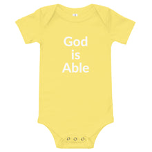 Load image into Gallery viewer, God is Able Baby short sleeve one piece