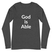 Load image into Gallery viewer, God is Able Unisex Long Sleeve Tee