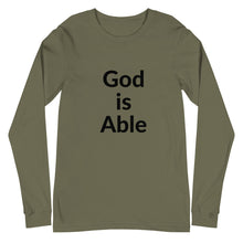 Load image into Gallery viewer, God is Able Unisex Long Sleeve Tee