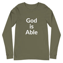 Load image into Gallery viewer, God is Able Unisex Long Sleeve Tee