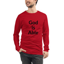 Load image into Gallery viewer, God is Able Unisex Long Sleeve Tee