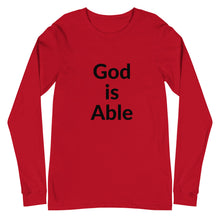 Load image into Gallery viewer, God is Able Unisex Long Sleeve Tee