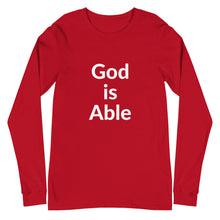 Load image into Gallery viewer, God is Able Unisex Long Sleeve Tee