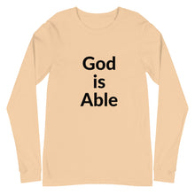 Load image into Gallery viewer, God is Able Unisex Long Sleeve Tee