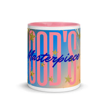 Load image into Gallery viewer, God's Masterpiece Mug with Blue or Pink Color Inside 11oz