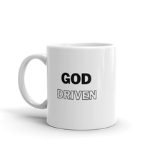 Load image into Gallery viewer, God Driven White Glossy Mug 11oz $14 or 15oz $17