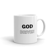 Load image into Gallery viewer, God Driven White Glossy Mug 11oz $14 or 15oz $17