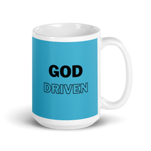 Load image into Gallery viewer, God Driven Summer Sky Glossy Mug 11oz $14 or 15oz $17