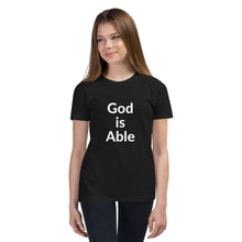Load image into Gallery viewer, God is Able Youth Short Sleeve T-Shirt