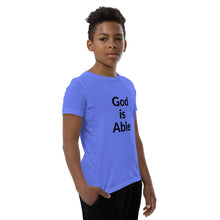 Load image into Gallery viewer, God is Able Youth Short Sleeve T-Shirt