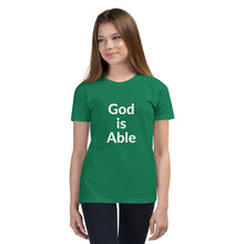 Load image into Gallery viewer, God is Able Youth Short Sleeve T-Shirt
