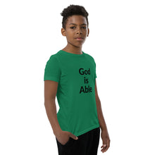 Load image into Gallery viewer, God is Able Youth Short Sleeve T-Shirt