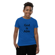 Load image into Gallery viewer, God is Able Youth Short Sleeve T-Shirt