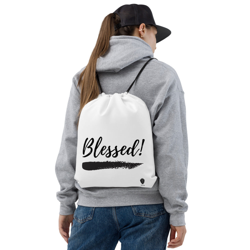 R8:28 Apparel by Napaj Blessed Drawstring bag