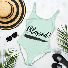 Load image into Gallery viewer, Blessed Designed One-Piece Swimsuit
