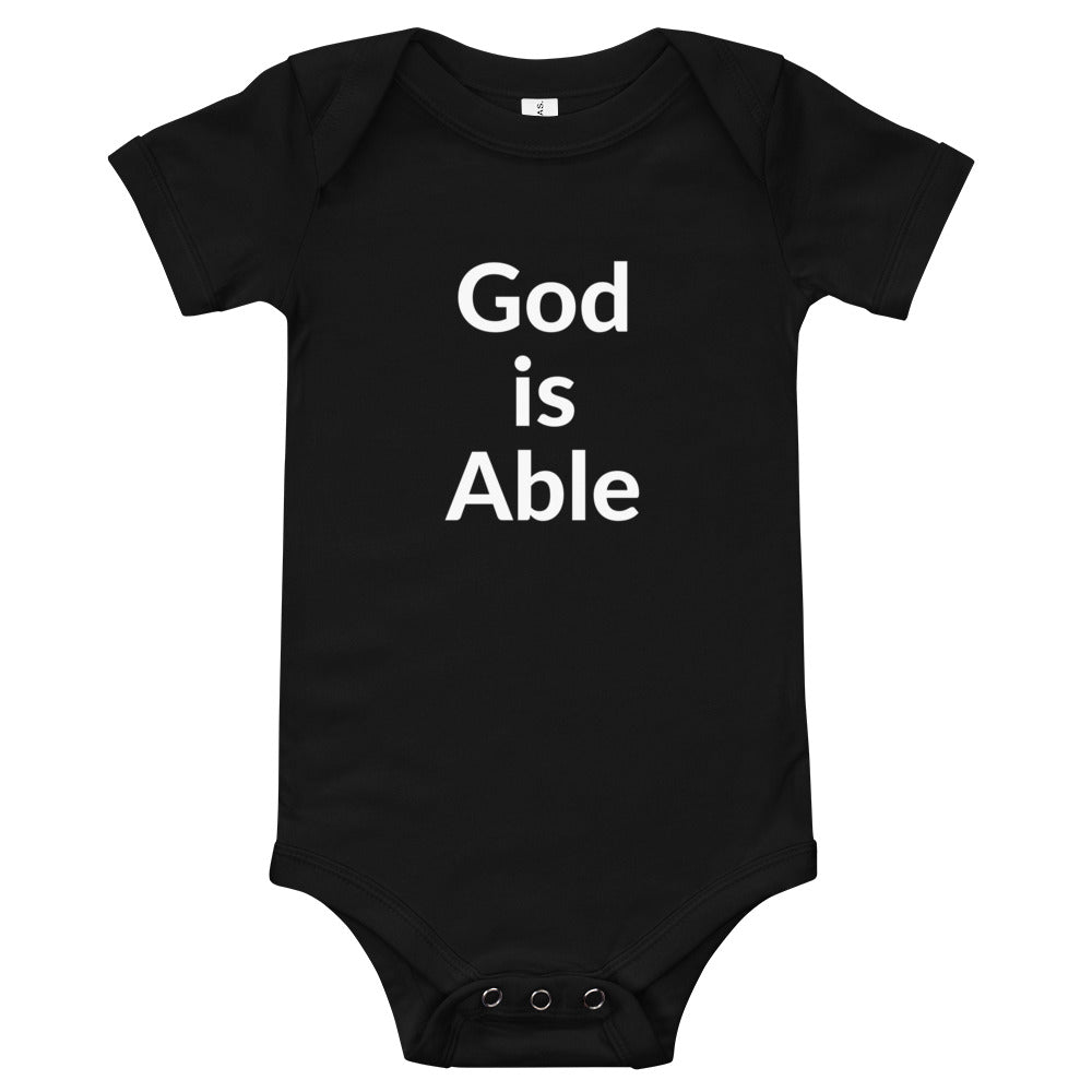 God is Able Baby short sleeve one piece