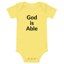 Load image into Gallery viewer, God is Able Baby short sleeve one piece
