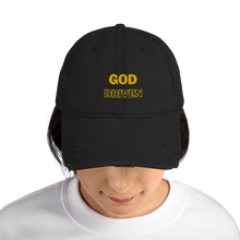 Load image into Gallery viewer, God Driven Distressed Dad Hat
