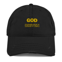 Load image into Gallery viewer, God Driven Distressed Dad Hat
