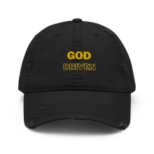 Load image into Gallery viewer, God Driven Distressed Dad Hat
