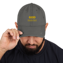 Load image into Gallery viewer, God Driven Distressed Dad Hat
