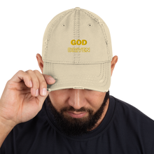 Load image into Gallery viewer, God Driven Distressed Dad Hat
