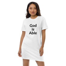 Load image into Gallery viewer, God is Able Organic cotton t-shirt dress
