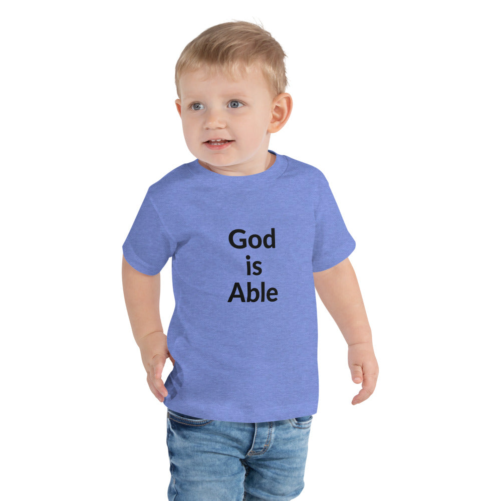 God is Able Toddler Short Sleeve Tee