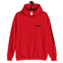 Load image into Gallery viewer, R8:28/ Called Unisex Hoodie Black Text in Four Colors
