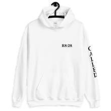 Load image into Gallery viewer, R8:28/ Called Unisex Hoodie Black Text in Four Colors
