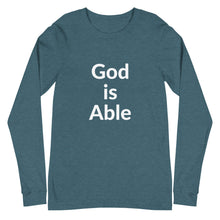 Load image into Gallery viewer, God is Able Unisex Long Sleeve Tee
