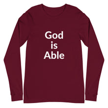 Load image into Gallery viewer, God is Able Unisex Long Sleeve Tee
