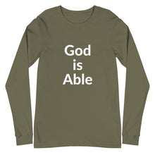 Load image into Gallery viewer, God is Able Unisex Long Sleeve Tee
