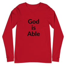 Load image into Gallery viewer, God is Able Unisex Long Sleeve Tee
