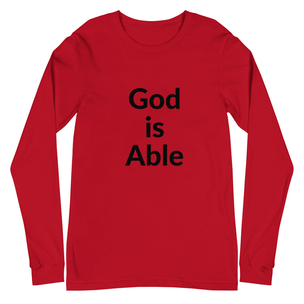 God is Able Unisex Long Sleeve Tee