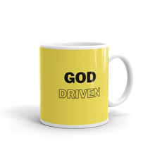 Load image into Gallery viewer, God Driven Yellow Glossy Mug 11oz $14 or 15oz $17
