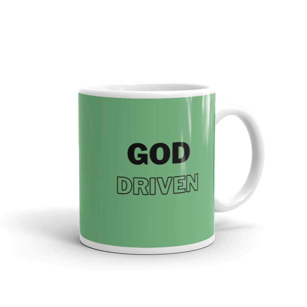 God Driven Bay Leaf Glossy Mug 11oz $14 or 15oz $17