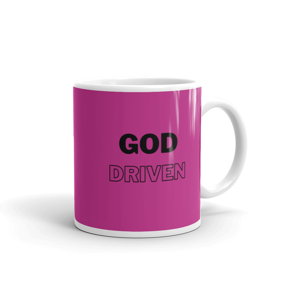 God Driven Medium Red Violet Glossy Mug 11oz $14 or 15oz $17