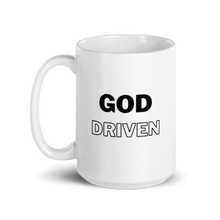 Load image into Gallery viewer, God Driven White Glossy Mug 11oz $14 or 15oz $17
