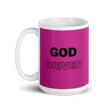 Load image into Gallery viewer, God Driven Medium Red Violet Glossy Mug 11oz $14 or 15oz $17
