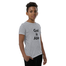 Load image into Gallery viewer, God is Able Youth Short Sleeve T-Shirt
