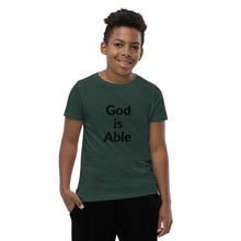 Load image into Gallery viewer, God is Able Youth Short Sleeve T-Shirt
