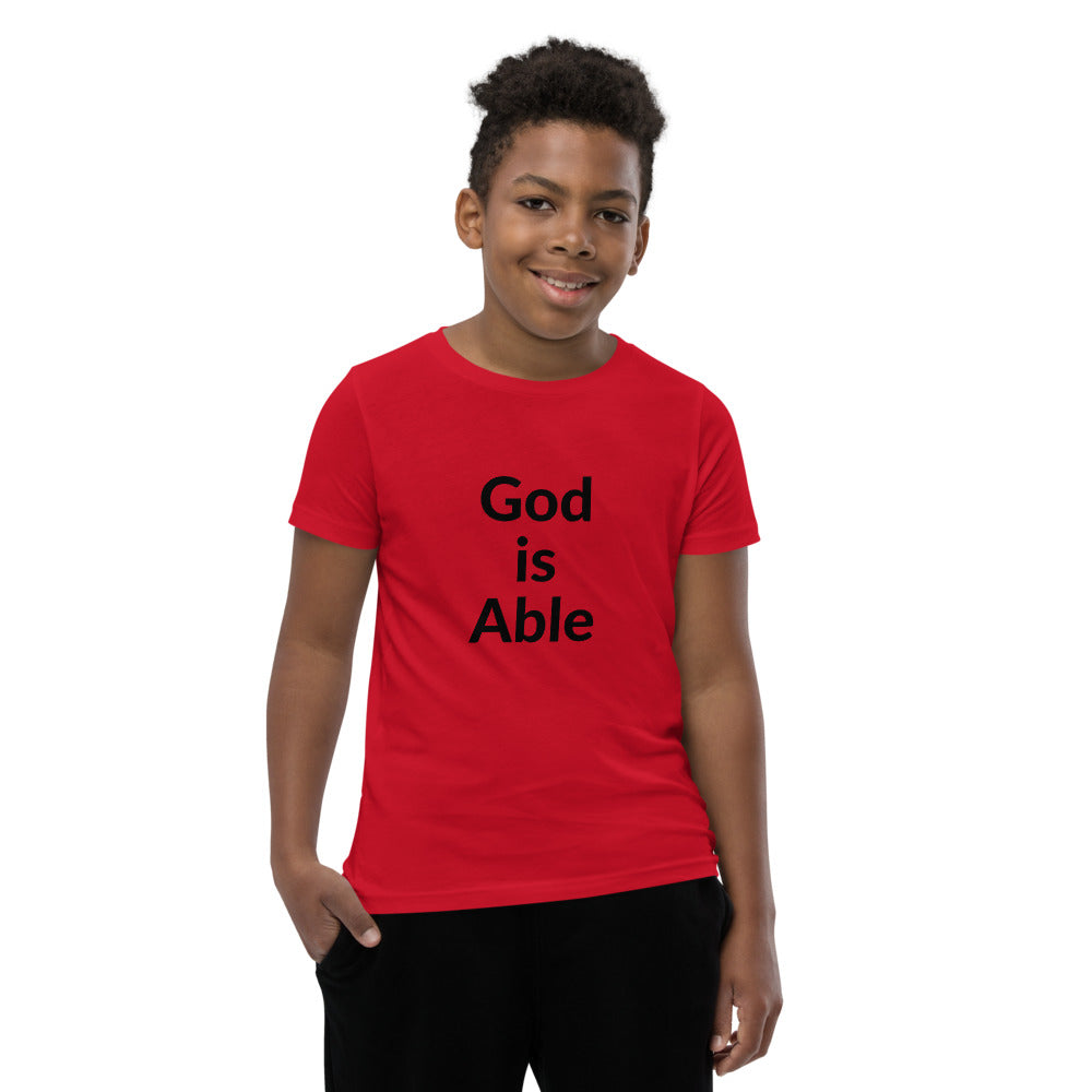 God is Able Youth Short Sleeve T-Shirt