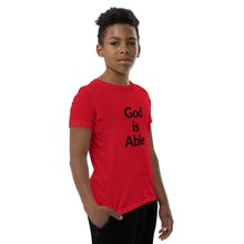 Load image into Gallery viewer, God is Able Youth Short Sleeve T-Shirt
